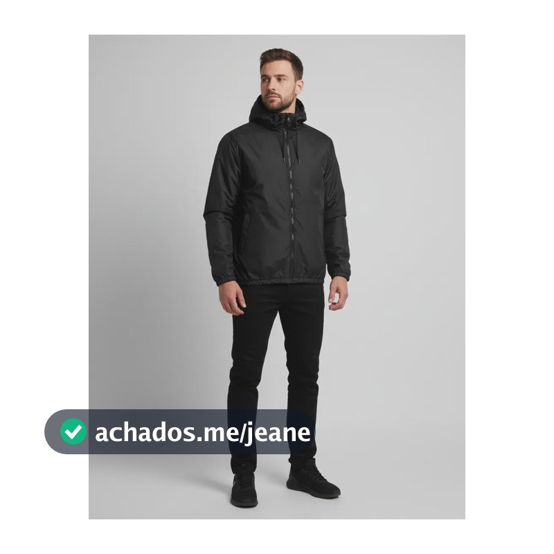 Jaqueta Corta Vento Masculina Impermeável Térmica Forrada Preto G