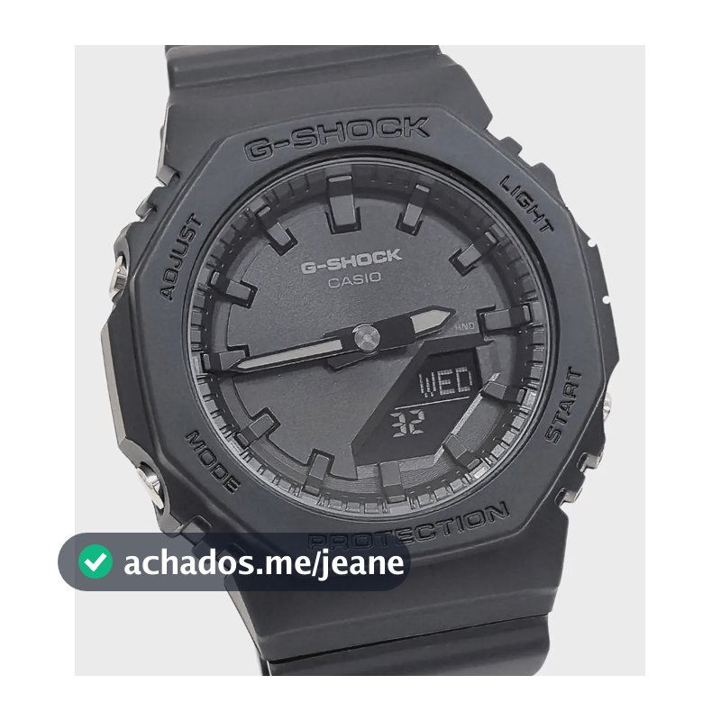 Relógio Casio Feminino Anadigi G Shock Gma-p2100bb-1adr Preto