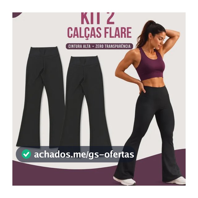 Kit 2 Calça Legging Bailarina Zero Transparência Grossa