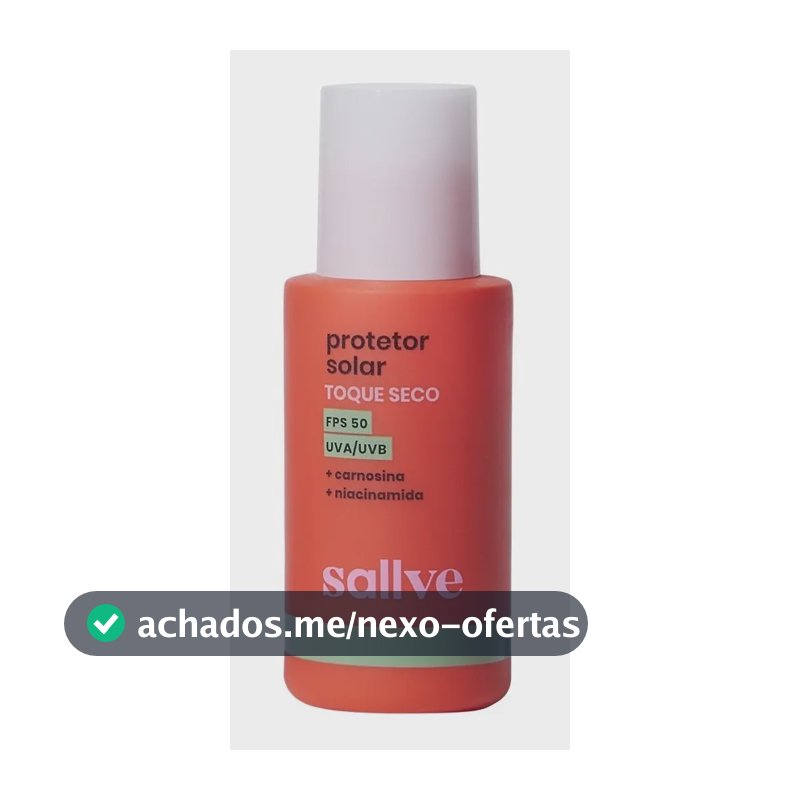 Protetor Solar Facial Toque Seco Fps50 40g Sallve