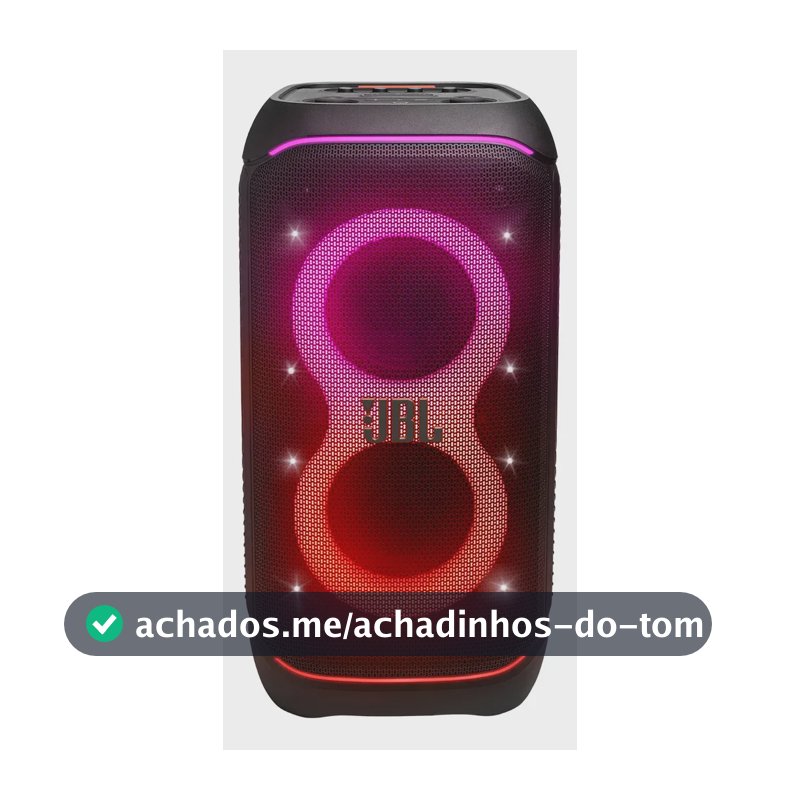 Caixa de Som JBL PartyBox Stage 320 Bluetooth Portátil Com Show de Luzes e Resistente a Respingos – 240W RMS Preta