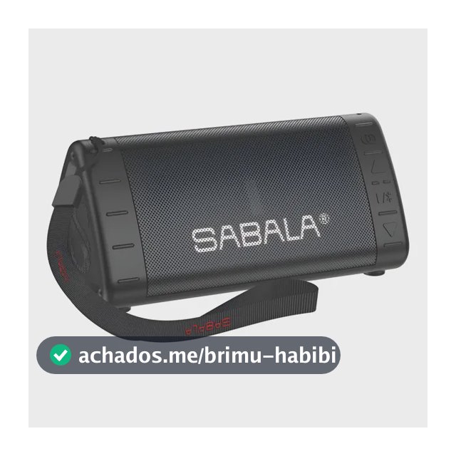 Caixa De Som Portátil Bluetooth Sabala Dr-901 Cor Preto 127/220v