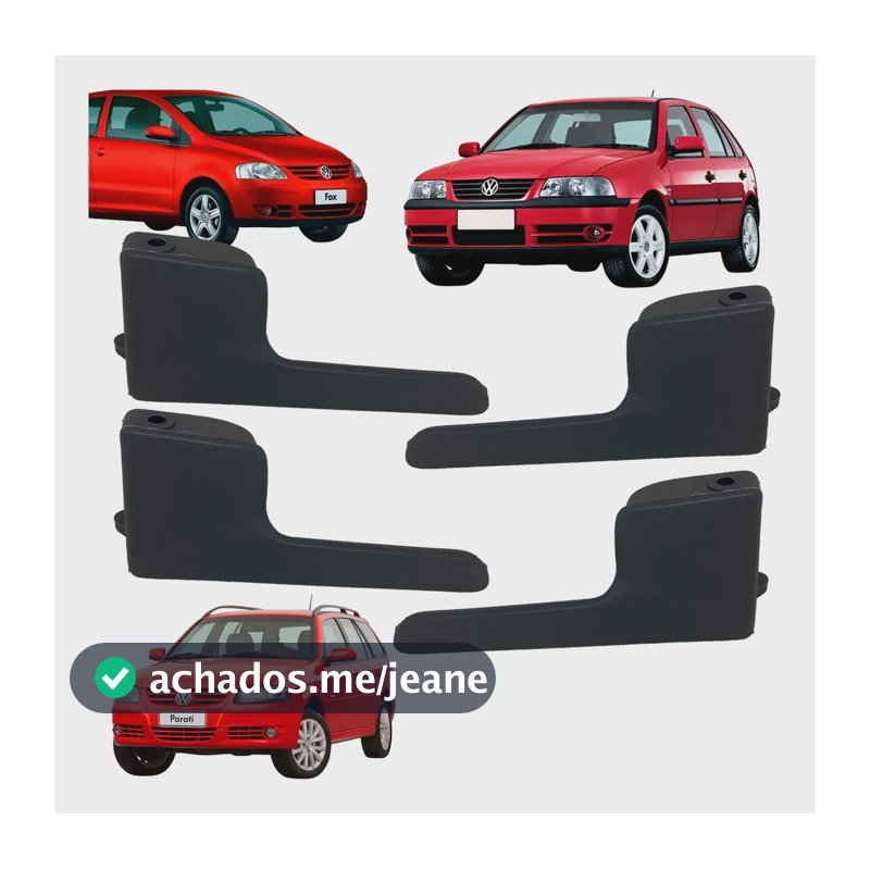 Kit 4 Maçaneta Gatilho Interna Porta Gol G4 Parati Fox G1 Cinza-escuro Dianteira/traseira