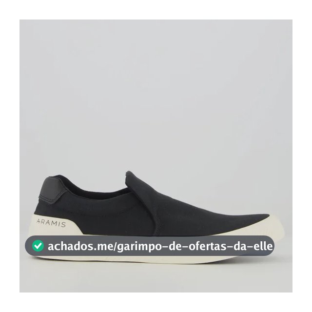 Tênis Aramis Daily Slip Canvas Preto
