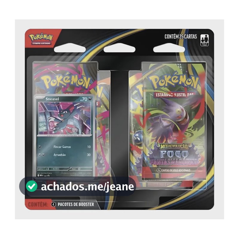 Jogo De Cartas Copag Me02 Fogo Fantasmagórico Weavile 2025 Idioma Português Sneasel