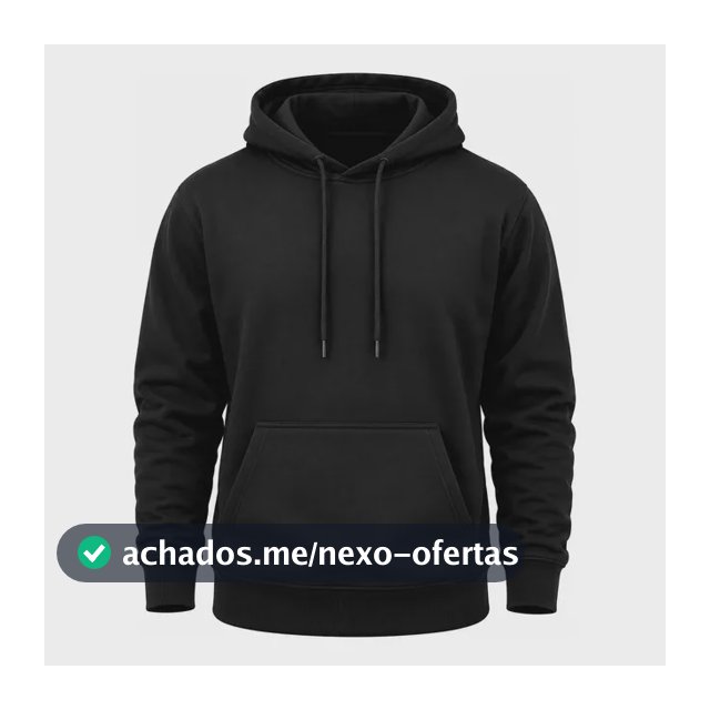 Moletom Canguru Com Capuz Masculino Flanelado Liso