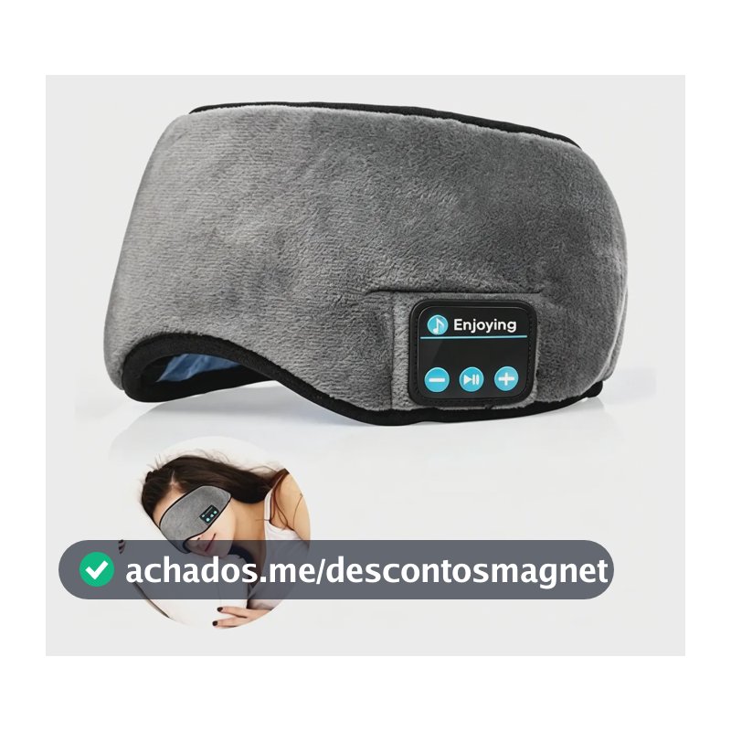 Máscara Bluetooth Para Dormir Tapa Olho Com Fone Embutido Multicolorido