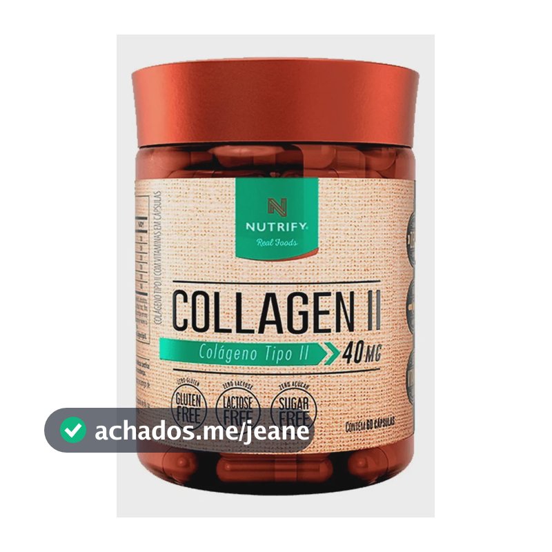 Colágeno Nutrify II em cápsula Sem sabor de 60 un