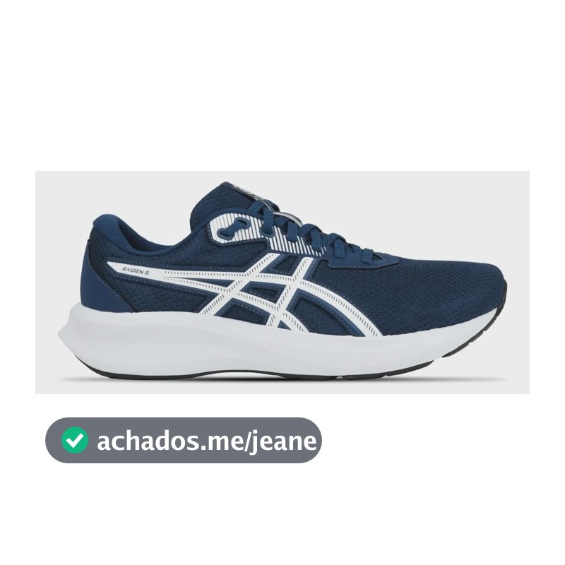 Tênis Masculino Raiden 5 Asics Azul Liso 43 Br