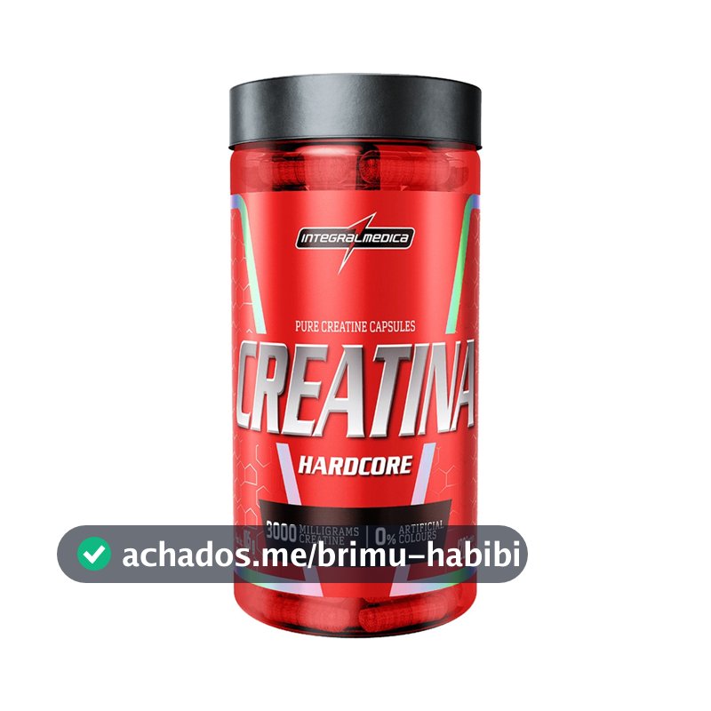 Creatina Integralmédica Hardcore em cápsula Sem sabor x 105g de 120 un