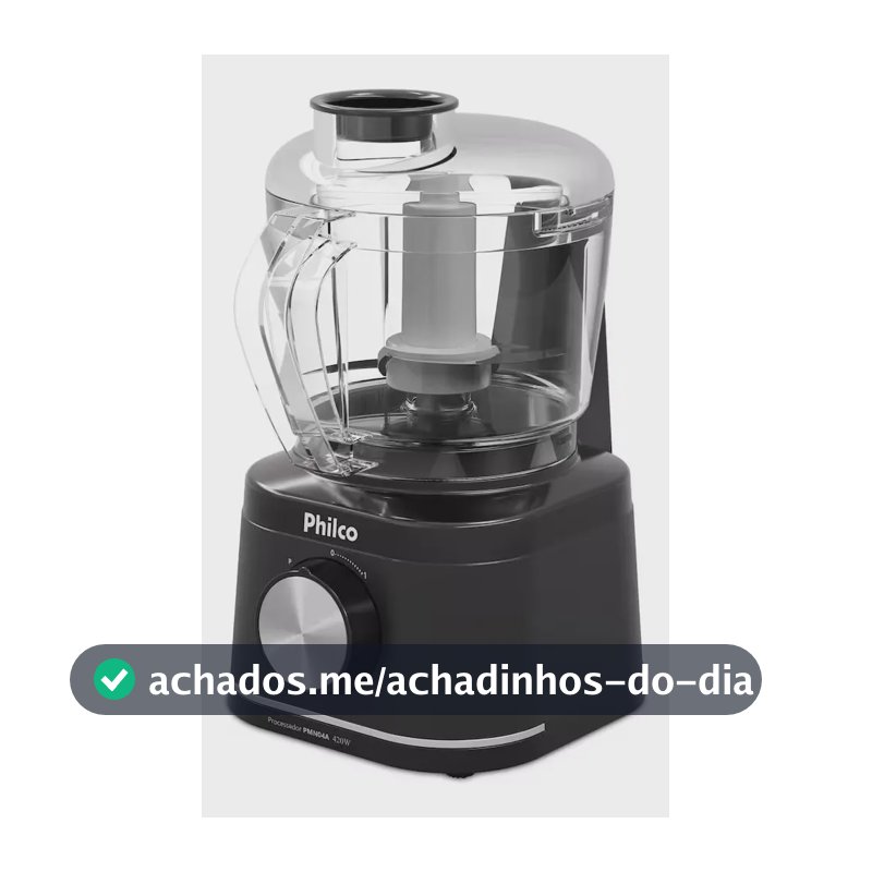 Processador de Alimentos Philco 420W 500ml com Pulsar Compacto PMN04A