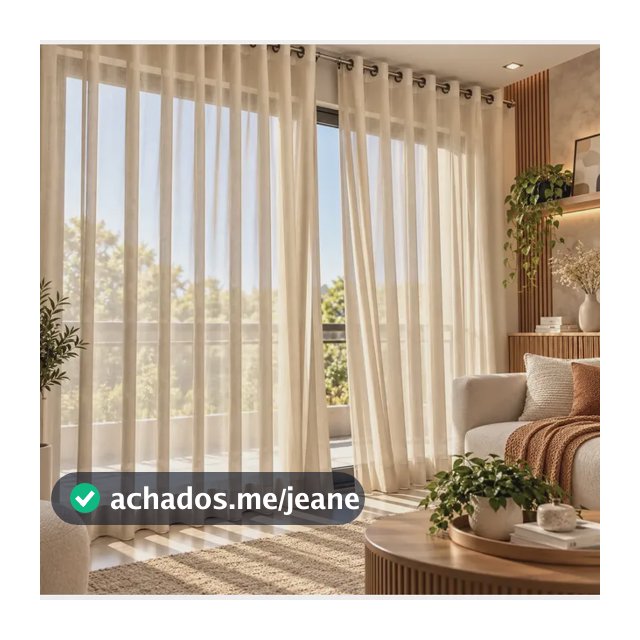Cortina Voil Gaze De Linho 6 Metros X 2,50m Esticado Flame