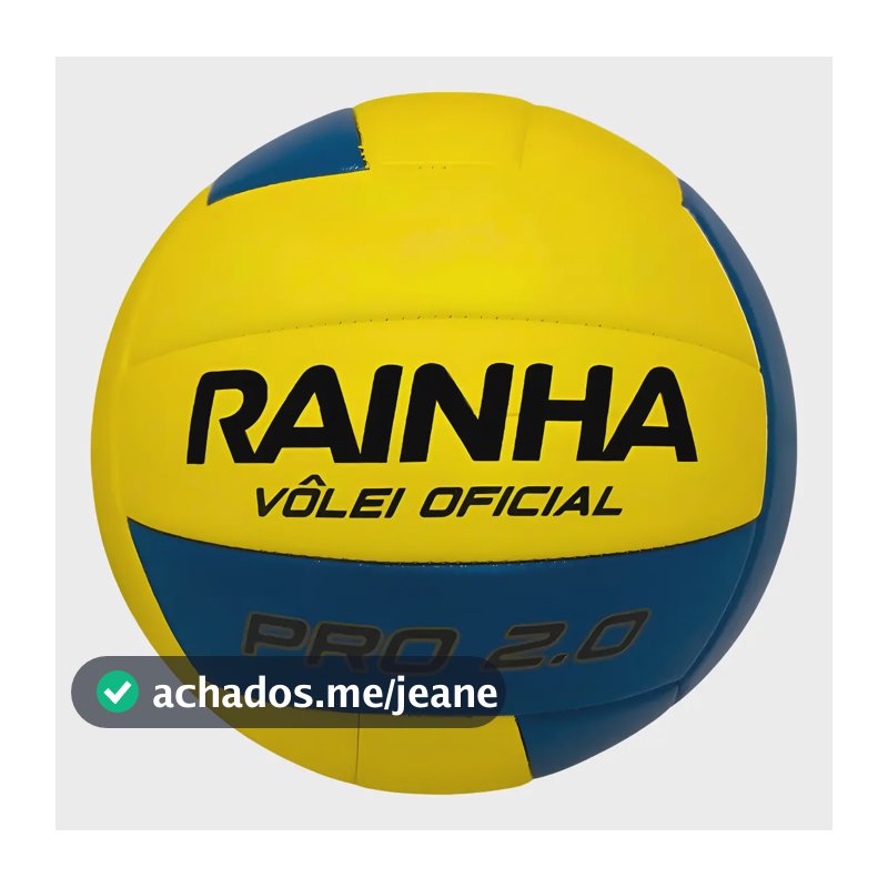 Bola Vôlei De Quadra Rainha Pro 2.0 Microfibra Oficial Amarelo