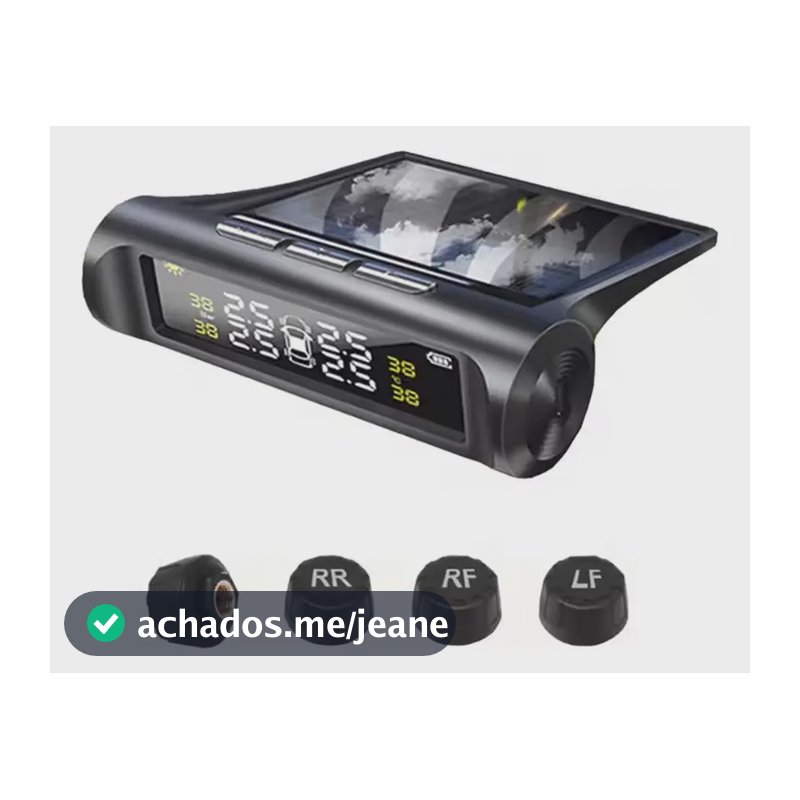 Medidor Solar de Pressão de Pneus Knup KP-S134 4 Sensores IP67 com Alarme