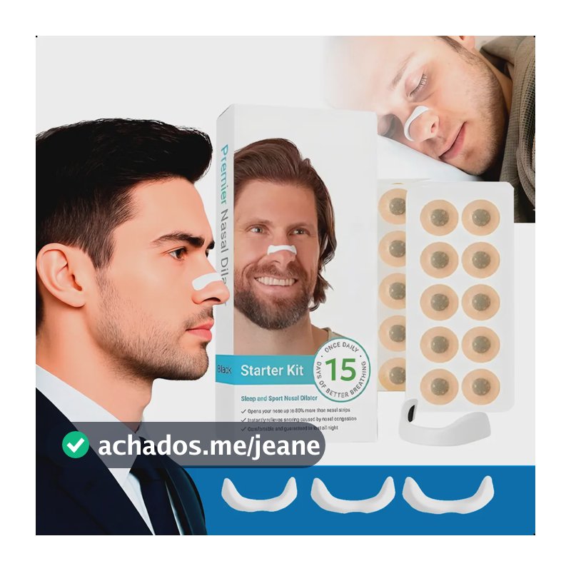 Dilatador Nasal Magnetico Reduza O Ronco Seguro Para A Pele Branco Gurumania