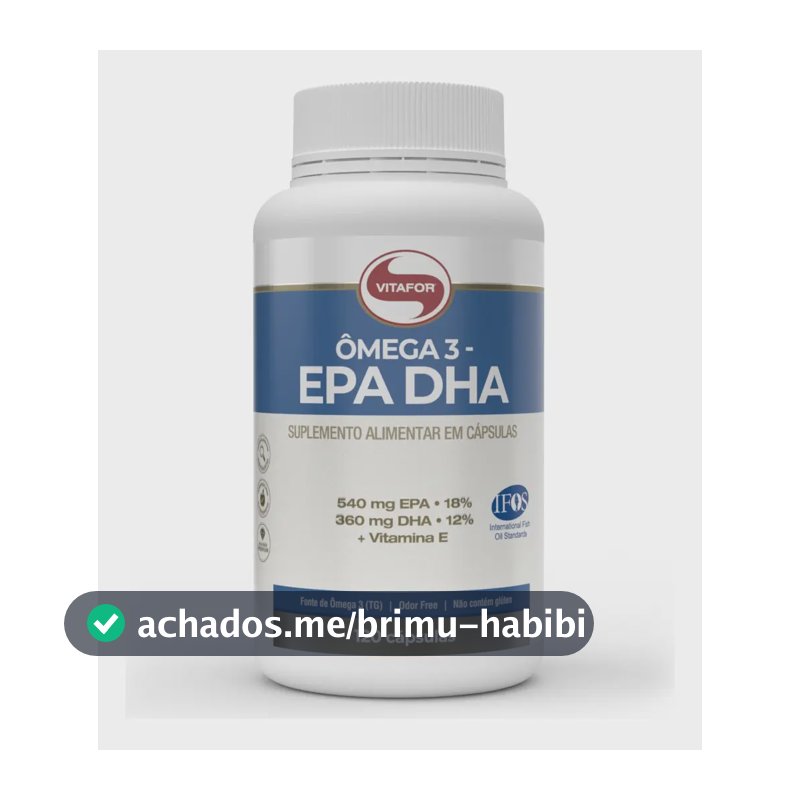 Ômega 3 Epa Dha 120 Cápsulas Vitafor Sem Sabor