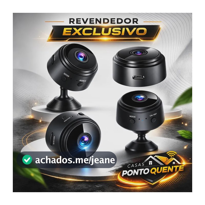Mini Camera Espiã Wifi A9 Magnética Bateria Portatil Wifi