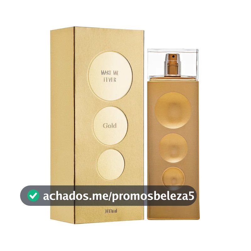 Fragrância Desodorante Corporal Make me Fever Gold 100 ml Mahogany