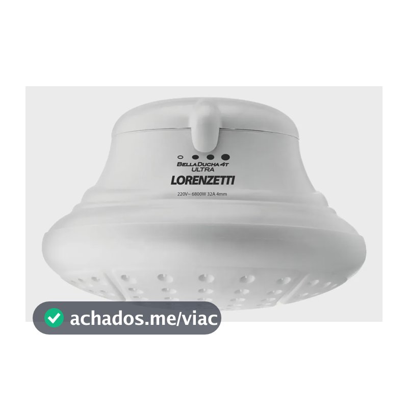 Chuveiro Bella Ducha 4T Ultra Lorenzetti Elétrica