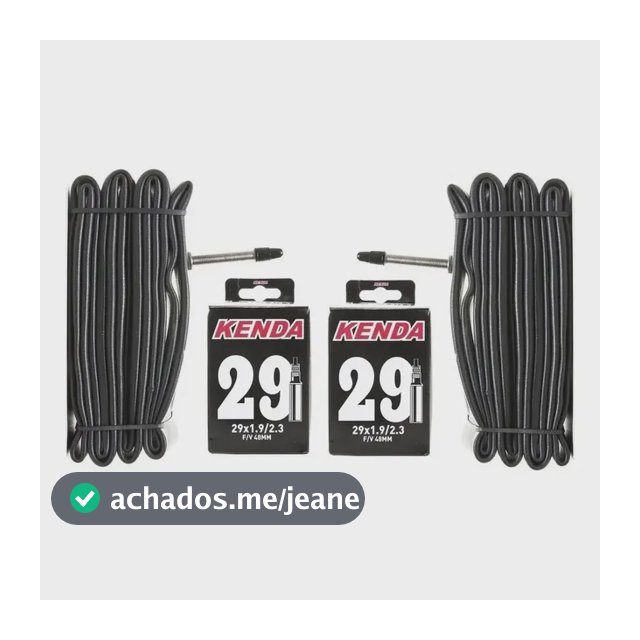 Par Câmara De Ar 29 1.9/2.30 Kenda Mtb Bico Presta Fino 48mm Presta Preto