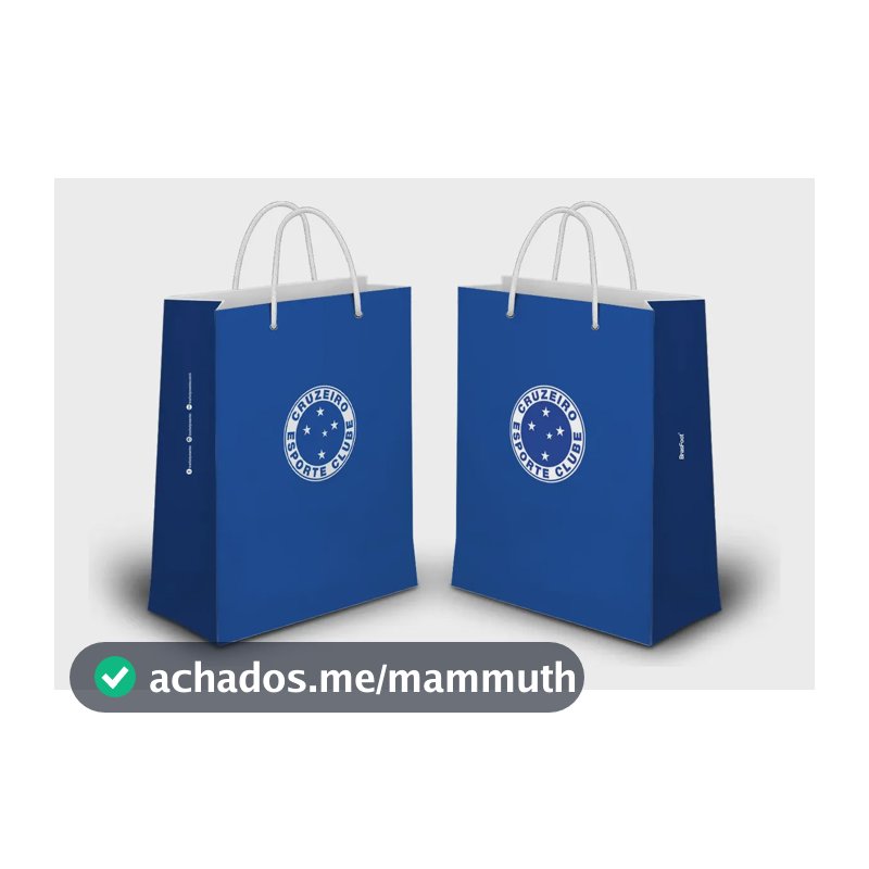 Sacola Cruzeiro Esporte Clube Embalagem Presente Torcedor Azul Cruzeiro Esporte Clube