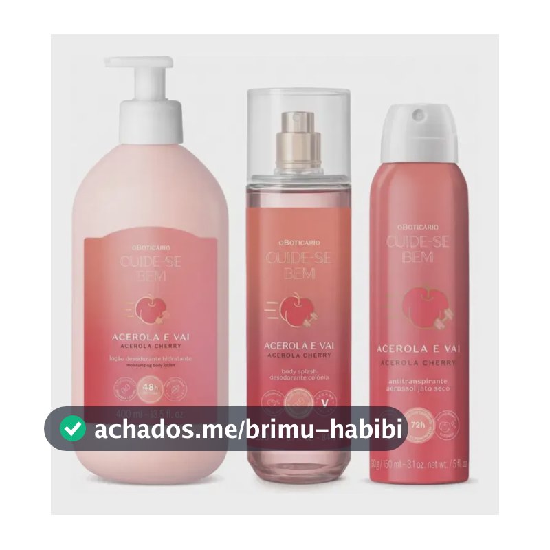Combo Cuide Se Bem Acerola E Vai - 3 Itens