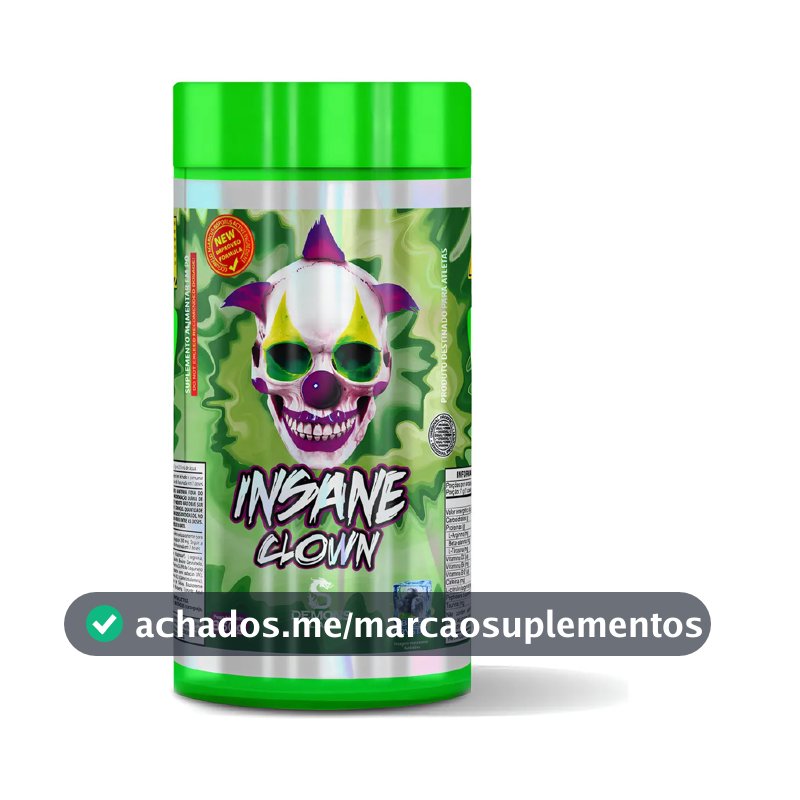 Suplemento em pó Demons Lab Beta alanina Pré Treino Insane Clown 350g Demons sabor Blueberry x 350g
