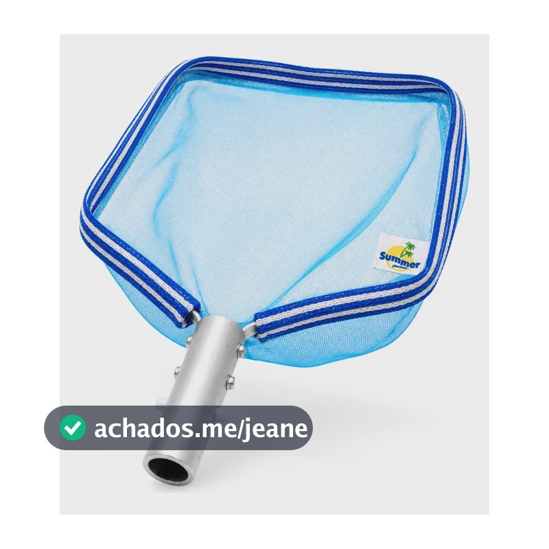 Peneira Metálica C/ Engate Rápido Limpeza De Piscina Durável
