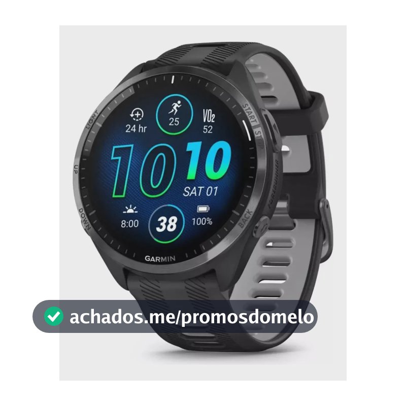 Garmin Forerunner 965 Preto Amoled 47mm Touchscreen