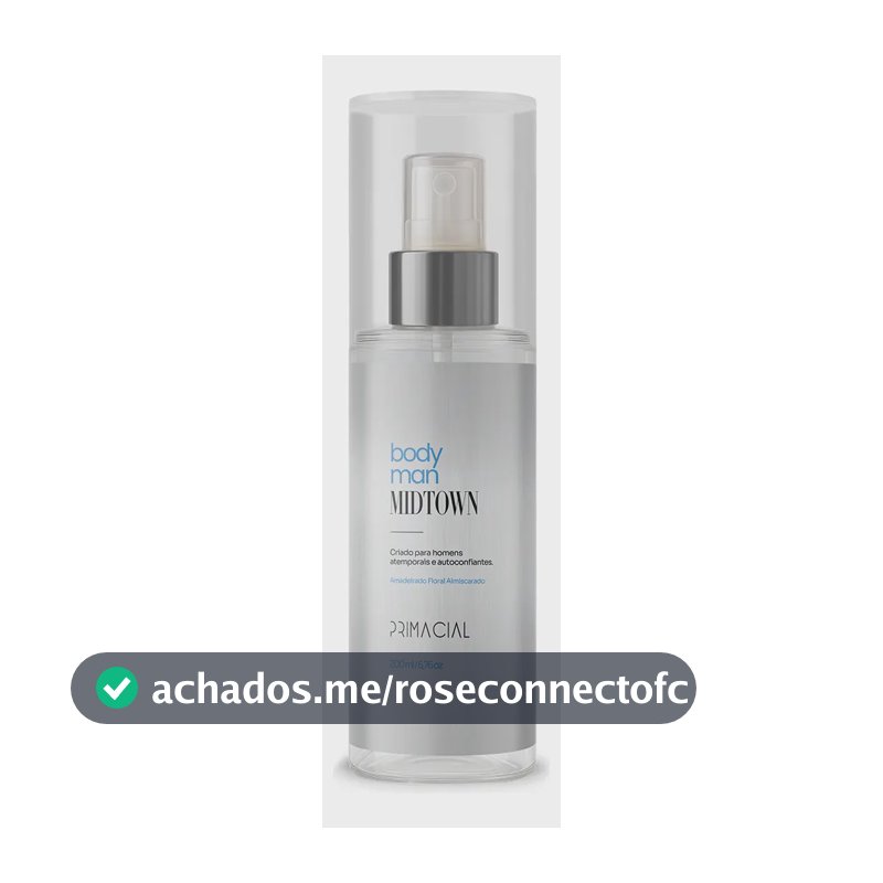 BODY SPLASH MASCULINO MIDTOWN 200ML - PRIMACIAL PERFUME FRESCO AMADEIRADO
