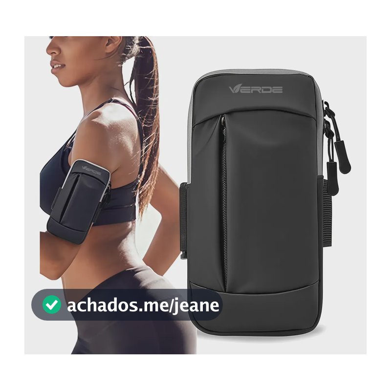 Suporte Porta Celular Corrida Braço Braçadeira Pro Esportiva Preto