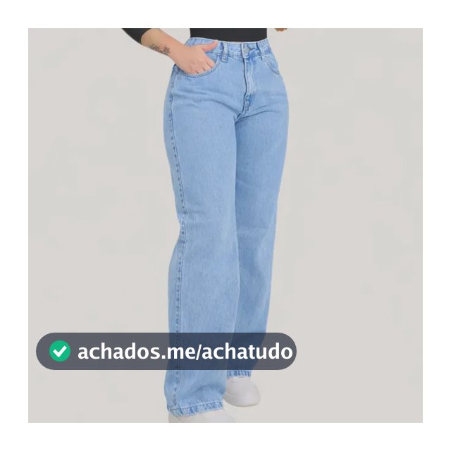 Calça  Wide Leg Jeans Feminina  Pantalona Juvenil 34 Ao 46