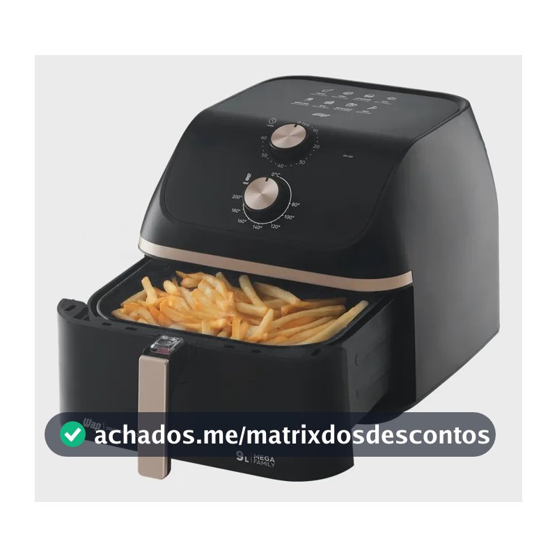 Fritadeira Elétrica Wap Air Fryer Mega 9l
