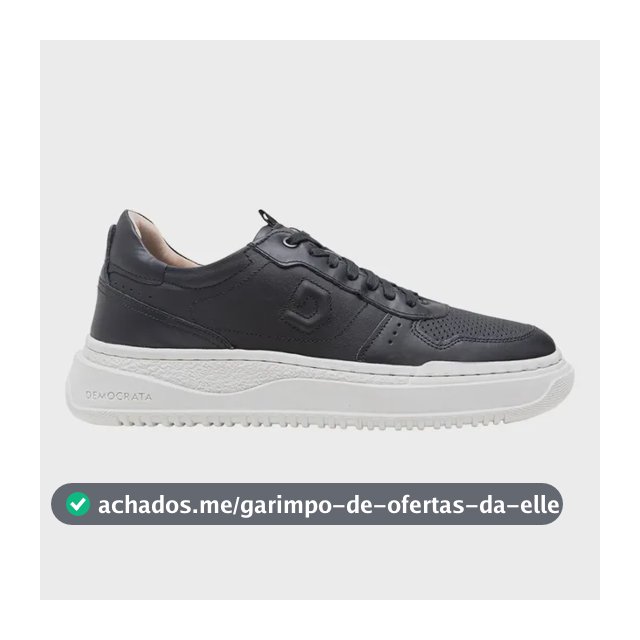 Tenis Democrata Block Couro Legitimo Premium Sofisticado