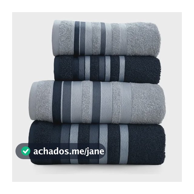 Jogo Toalhas Banho Grossas Macias Algodão 4pç Absorventes