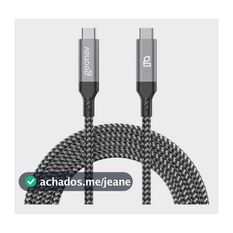 Cabo Speed Pro Usb-c 3.2 Gen Geonav - Ucc07 Cor Preto