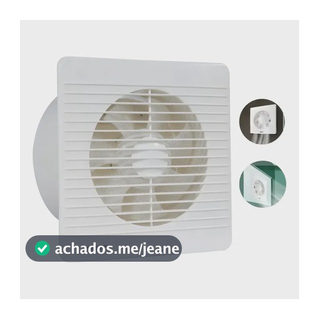 Exaustor Para Banheiro Ventilador Silencioso 150mm Com Válvula De Retenção Yesop