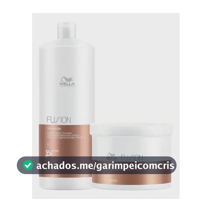 Kit Wella Fusion - Shampoo 1l + Máscara 500ml