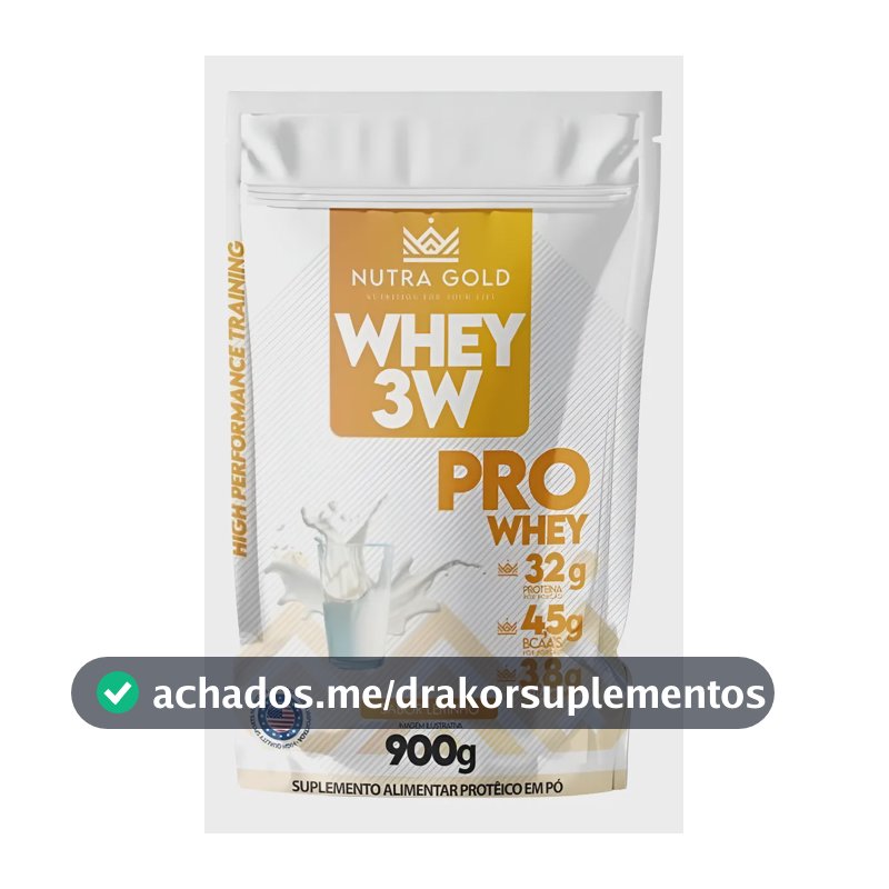 Whey Protein 3w Pro - Nutragold - Sabor Leitinho X 900g