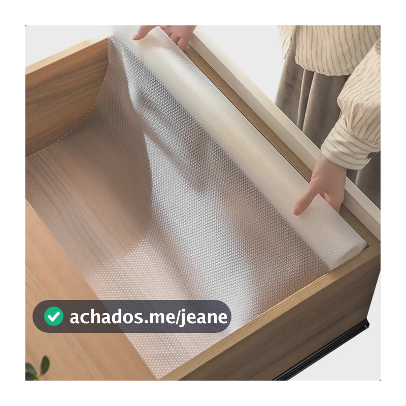 Forro Protetor Gavetas Prateleiras Geladeira Jogo Americano Transparente