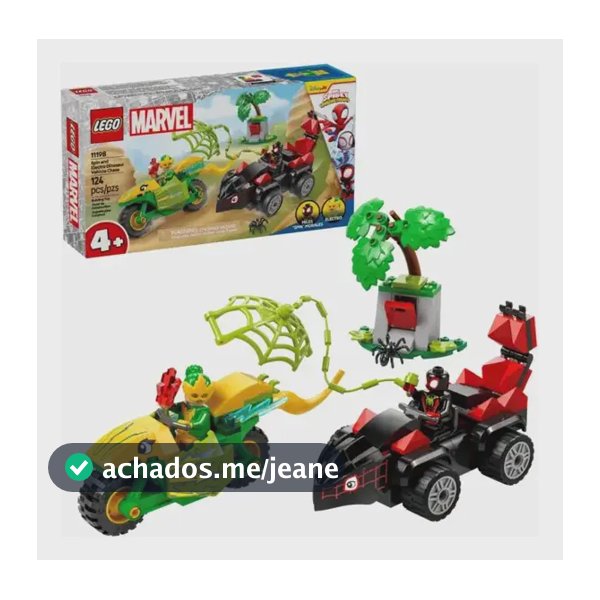 Conjunto De Montar Marvel Perseguição De Spin E Electro Lego