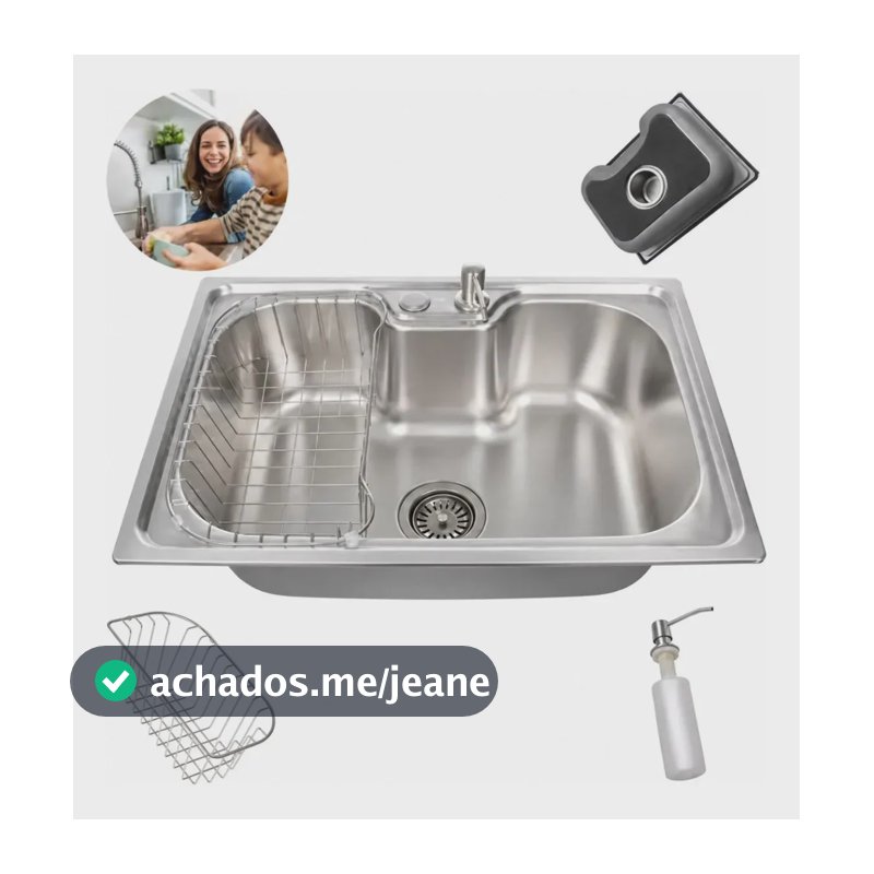Cuba Gourmet De Aço Inox 304 Cozinha Moderna 50x40cm Premium