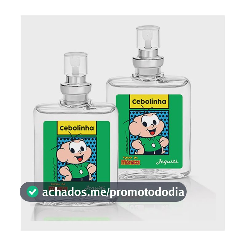 de Colônia Cebolinha Jequiti Turma da Mônica com 2 Frascos de 25ml para Meninos