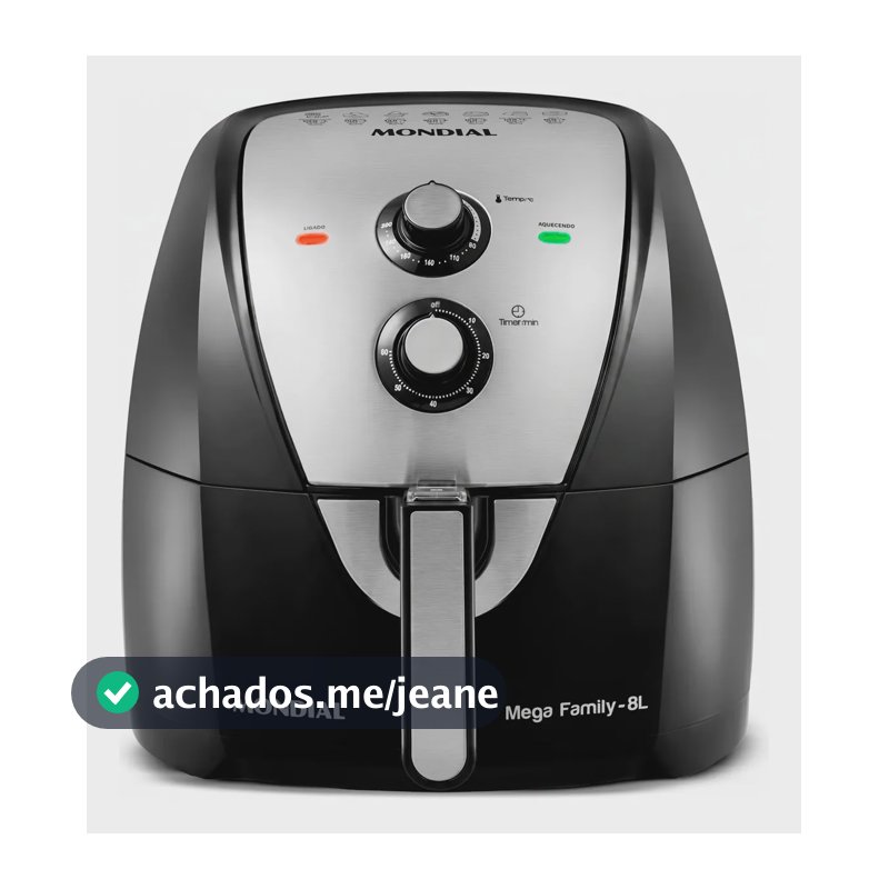 Fritadeira Air Fryer Mondial Mega Family 8l Afn-80-bi - Cor Preto