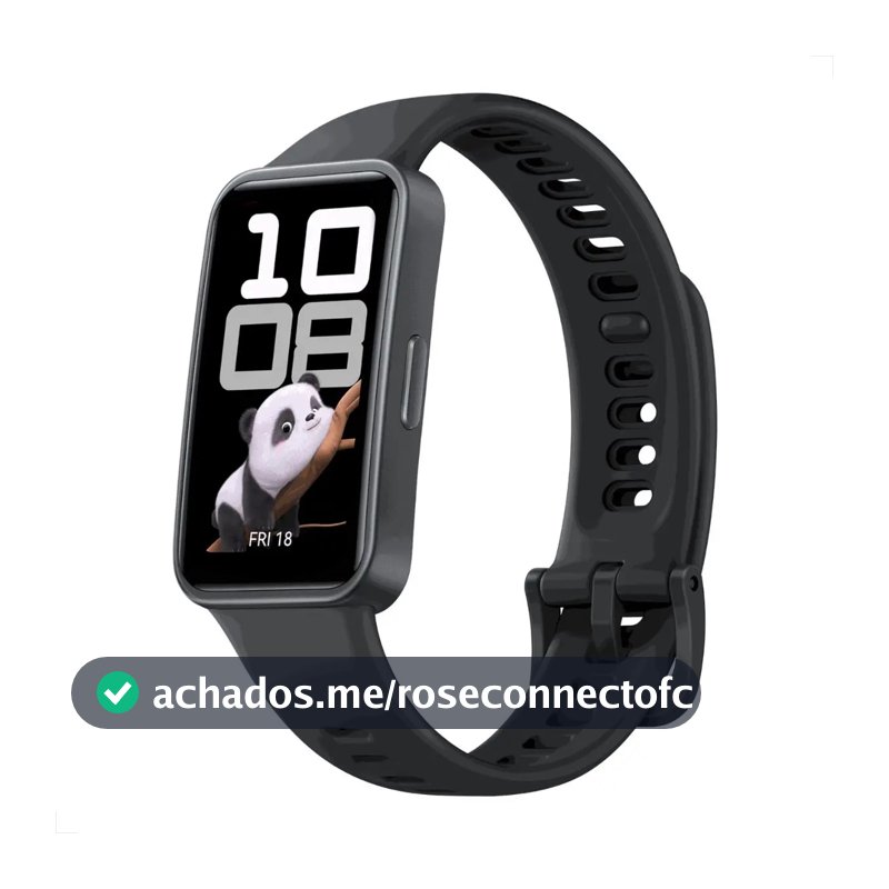Smartwatch HUAWEI Band 10 Caixa de Polímeros Duráveis Análise do Sono em Nível Profissional Assistente de Bem-estar Emocional Relógio Smartwatch Compatível com Android e iOS Preto