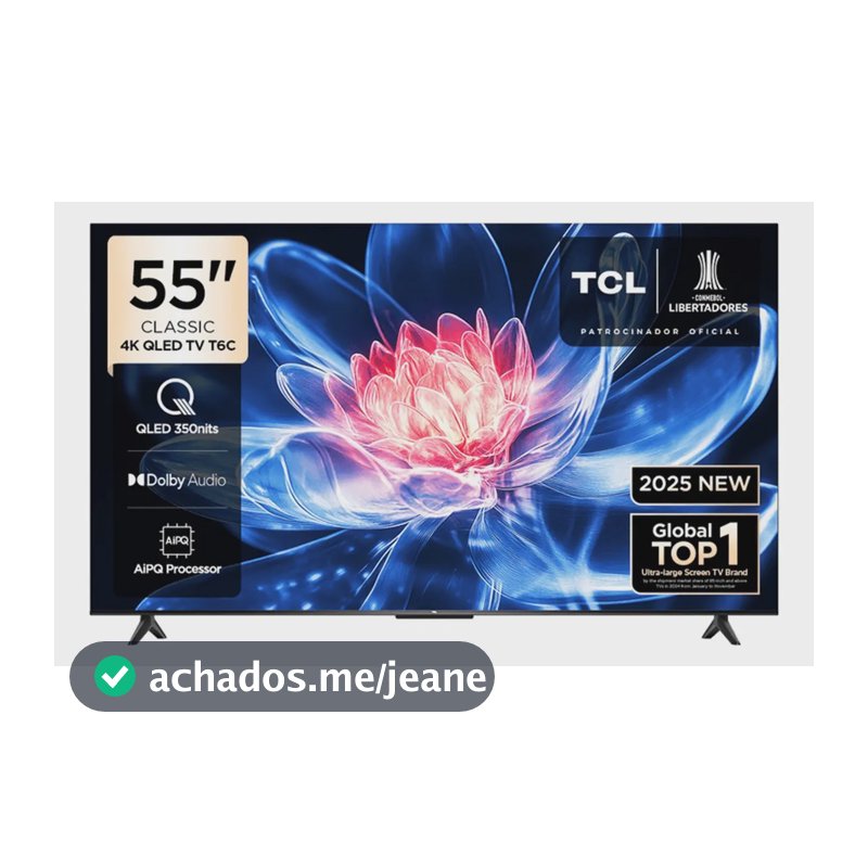 Smart TV Tcl Qled 55 4K Ultra HD TV+Google TV/HDR