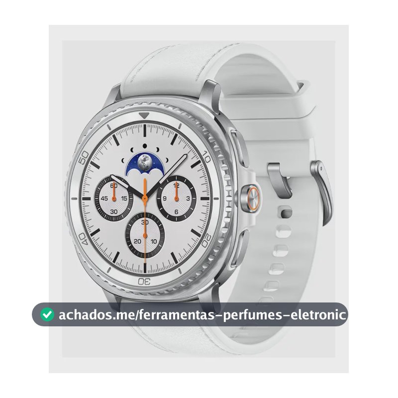 Samsung Galaxy Watch8 Classic Smartwatch 46mm LTE, Galaxy AI, Tela em Cristal de Safira Branco