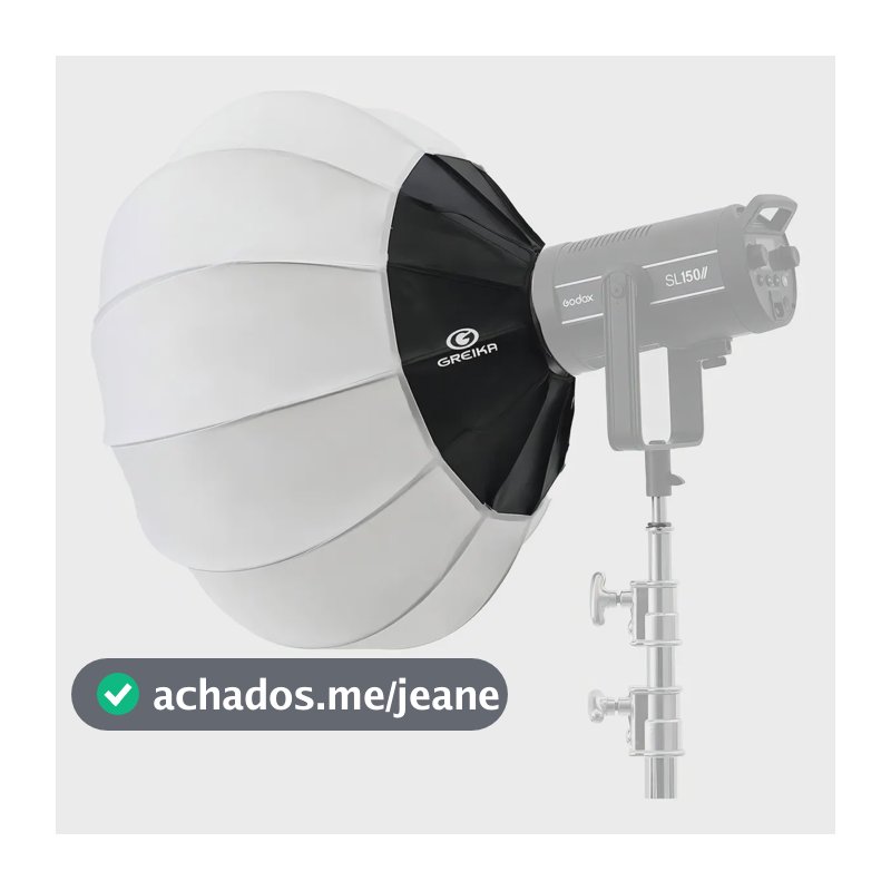 Softbox Lanterna Bowens Greika 65cm Para Iluminador E Flash