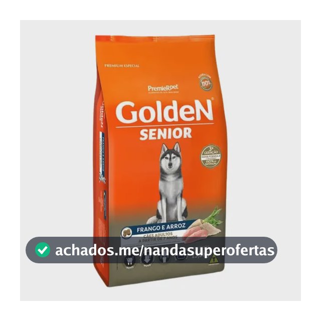 Ração Golden Senior Frango 15kg P/cães Adultos