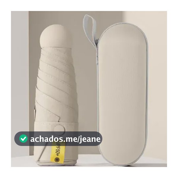 Mini Guarda Chuva Uv Proteção Case 1pc Multi Cores Compacto